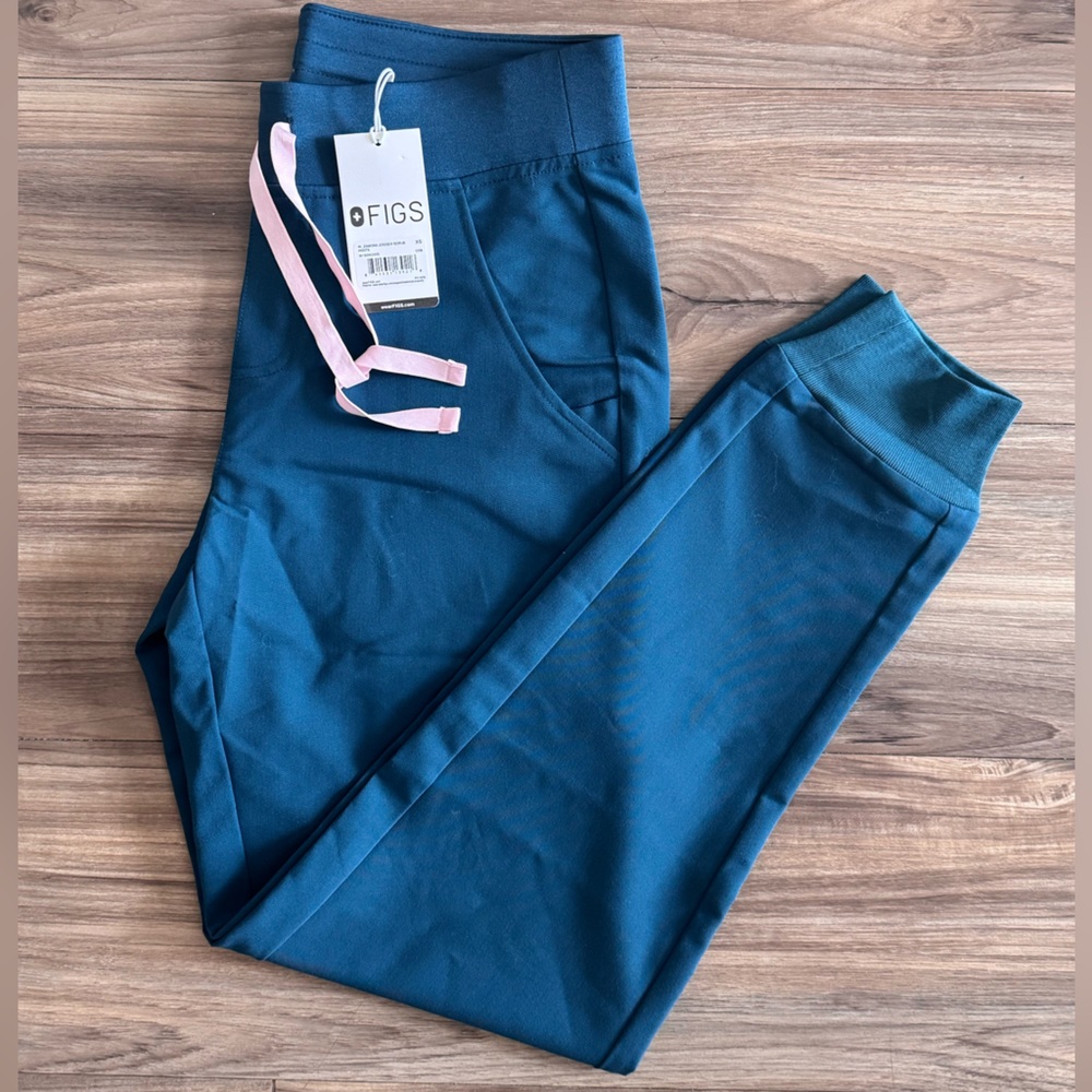 NWT: Figs Caribbean Blue Zamora Joggers- size: XS-R